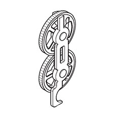 Makita 144290-6 Spur Gear 55 Cpl., XTP02