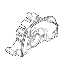 Makita 144781-7 Gear Housing Cpl., 4100KB