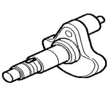 Makita 154588-3 Crank Shaft Complete, HM1810