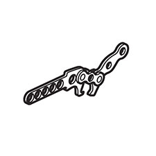 Makita 158044-5 Link Plate Complete