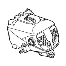 Makita 158141-7 Motor Housing CPL.,5377MG