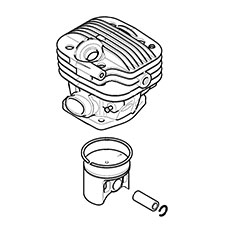 Makita 178-130-215 Cylinder/piston Cpl., DCS460