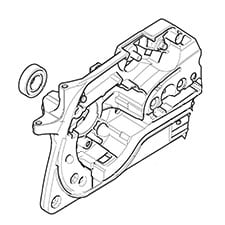 Makita 181-111-142 Crankc. Cl. Side Red