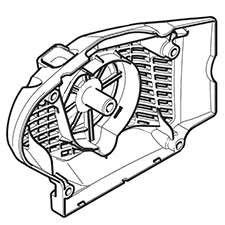 Makita 181-112-021 Fan Housing Red