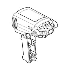 Makita 183299-3 Motor Housing, GV7000C