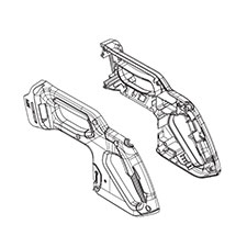 Makita 183E52-7 Handle Set, XSL05