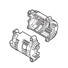 Makita 183H57-5 Motor Housing Set, XNB02