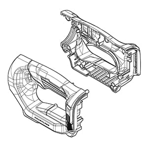Makita 183S70-9 Handle Set