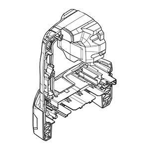 Makita 183T10-3 Housing Set, GMH02