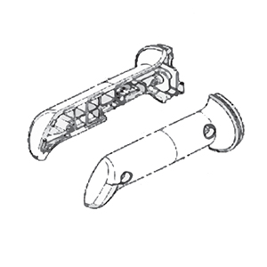 Makita 183U18-3 Front Grip Set