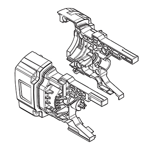 Makita 183U22-2 Motor Housing Set Inc. 82
