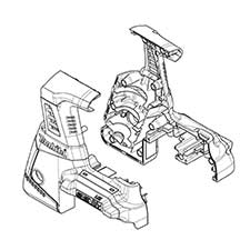 Makita 187834-9 Housing Set, XRH05