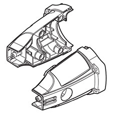 Makita 188468-1 Motor Housing Set, LXCU01