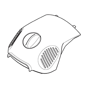 Makita 195-118-660 Filter Hood Black, Dolmar, PS-420