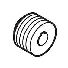 Makita 222162-6 V-pulley 9-39.7,KP312