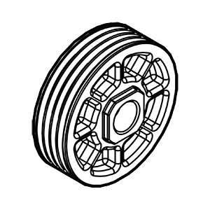 Makita 222194-3 V-pulley 4-39.5, XPK02
