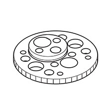 Makita 227248-1 Spur Gear 43, EN4950H