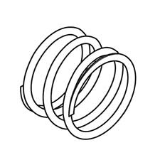 Makita 232526-6 Compression Spring 25 C, DTDA140