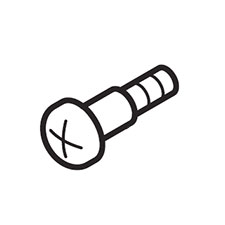 Makita 251215-4 Pan Head Screw M6, 7104L