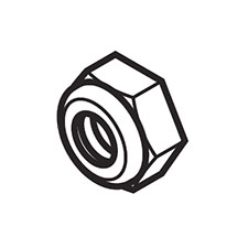 Makita 252190-7 Hex. Lock Nut M6-10, EN4950H