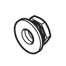 Makita 252262-8 Collred Hex. Nut M8, XSH06