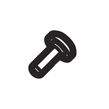 Makita 256537-7 Flat Fillister Hd. Pin 1.2-3.5, XPT02