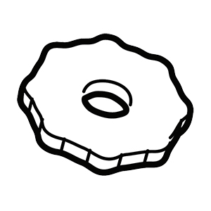 Makita 261166-3 Rubber Washer 5