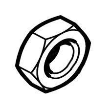 Makita 264053-5 Hex. Nut M8X1, EA3201S