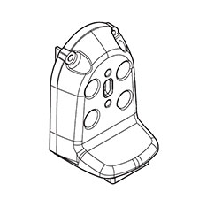 Makita 319669-2 Rear Cover, XTW01