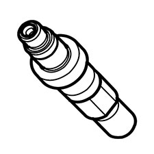 Makita 326684-9 Cutter Shaft, XRU08
