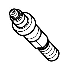 Makita 326924-5 Cutter Shaft, XRU11