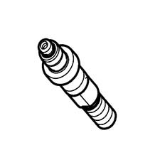 Makita 327132-1 Cutter Shaft, XRU13