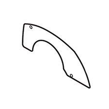 Makita 344891-2 Cover Plate, 5402NA