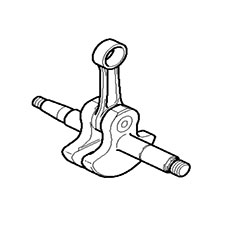 Makita 394-120-200 Crankshaft, DPC7311