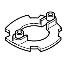 Makita 411895-0 Baffle Plate, DA6300