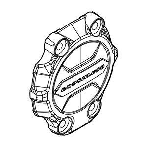 Makita 412706-2 Rear Cover, XWT18