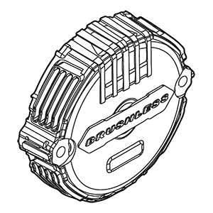 Makita 413225-1 Rear Cover, GWT05