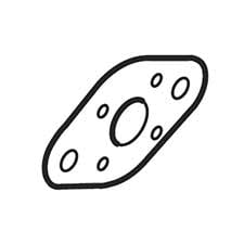 Makita 442177-9 Gasket Air Cleaner, Dolmar RBC281