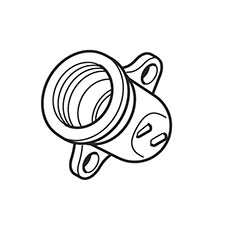 Makita 452048-2 Oil Pipe, EM2650LH