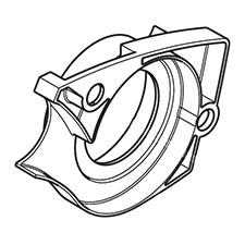 Makita 452479-5 Baffle Plate, LXPK01