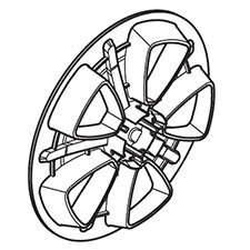 Makita 453241-1 Rear Wheel Cap