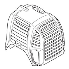 Makita 453266-5 Cylinder Cover, EM2650LH