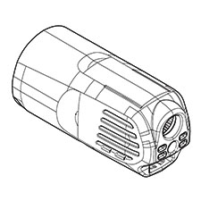Makita 453824-7 Rear Cover, TM3000C