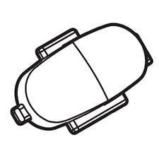 Makita 454418-1 Id Plate White, BTD064