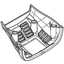 Makita 455500-9 Side Cover B, HM1812