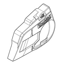 Makita 456615-5 Chain Cover, EA3601FR