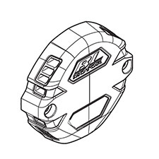 Makita 457058-4 Rear Cover, XDT12