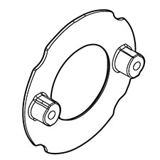 Makita 458427-2 Baffle Plate, XAD03