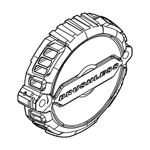 Makita 4589808 Rear Cover, XDT16