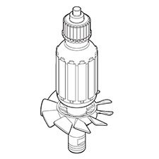 Makita 513776-5 Armature Ass